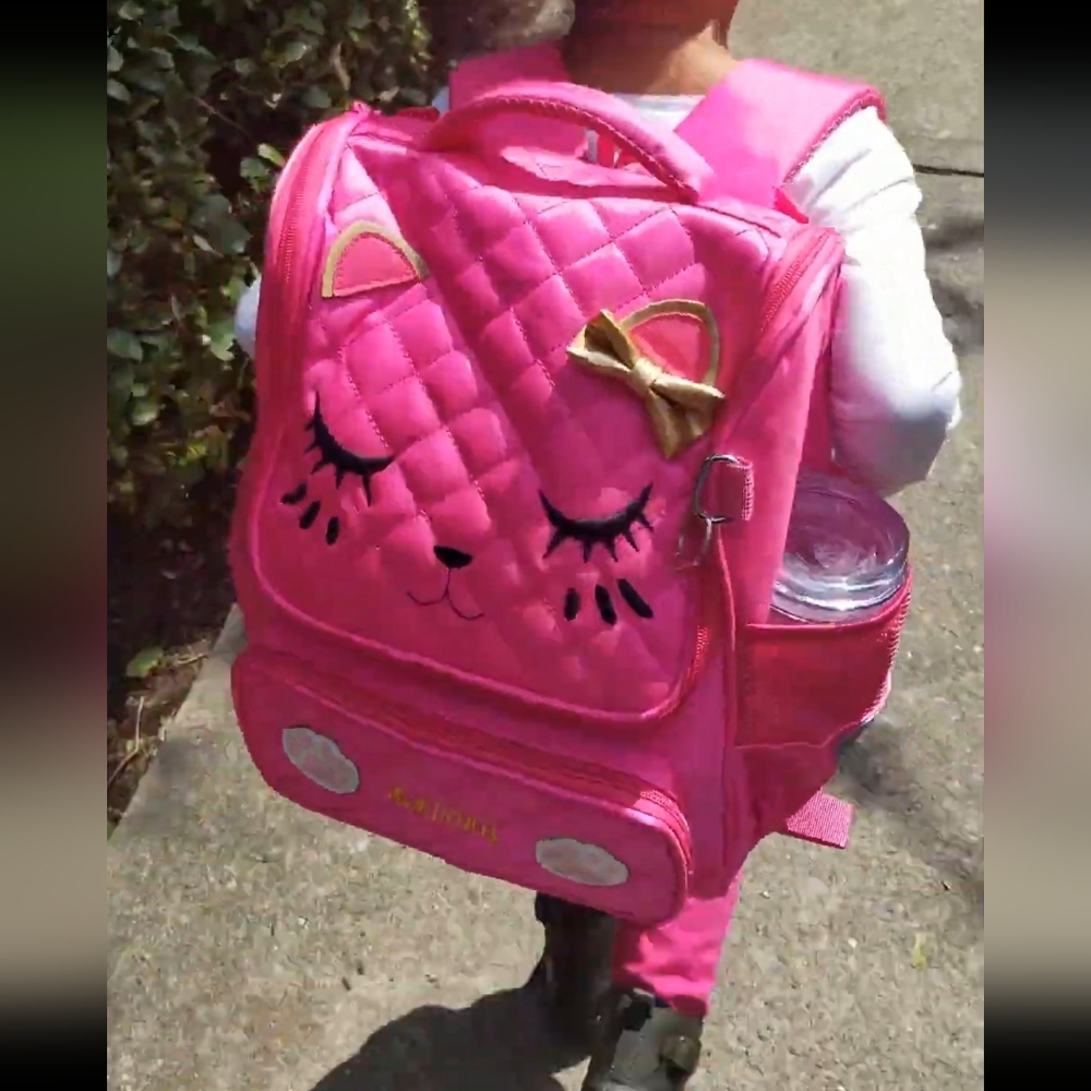 🎒🎒 Cute Bright Pink Backpack Schoolbag Bookbag | Kid Toddler Pre K 🎒🎒